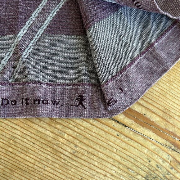 Lululemon Size 6 Purple White Striped Short Sleeve Swiftly Tech Tee Athletic - Picture 4 of 10